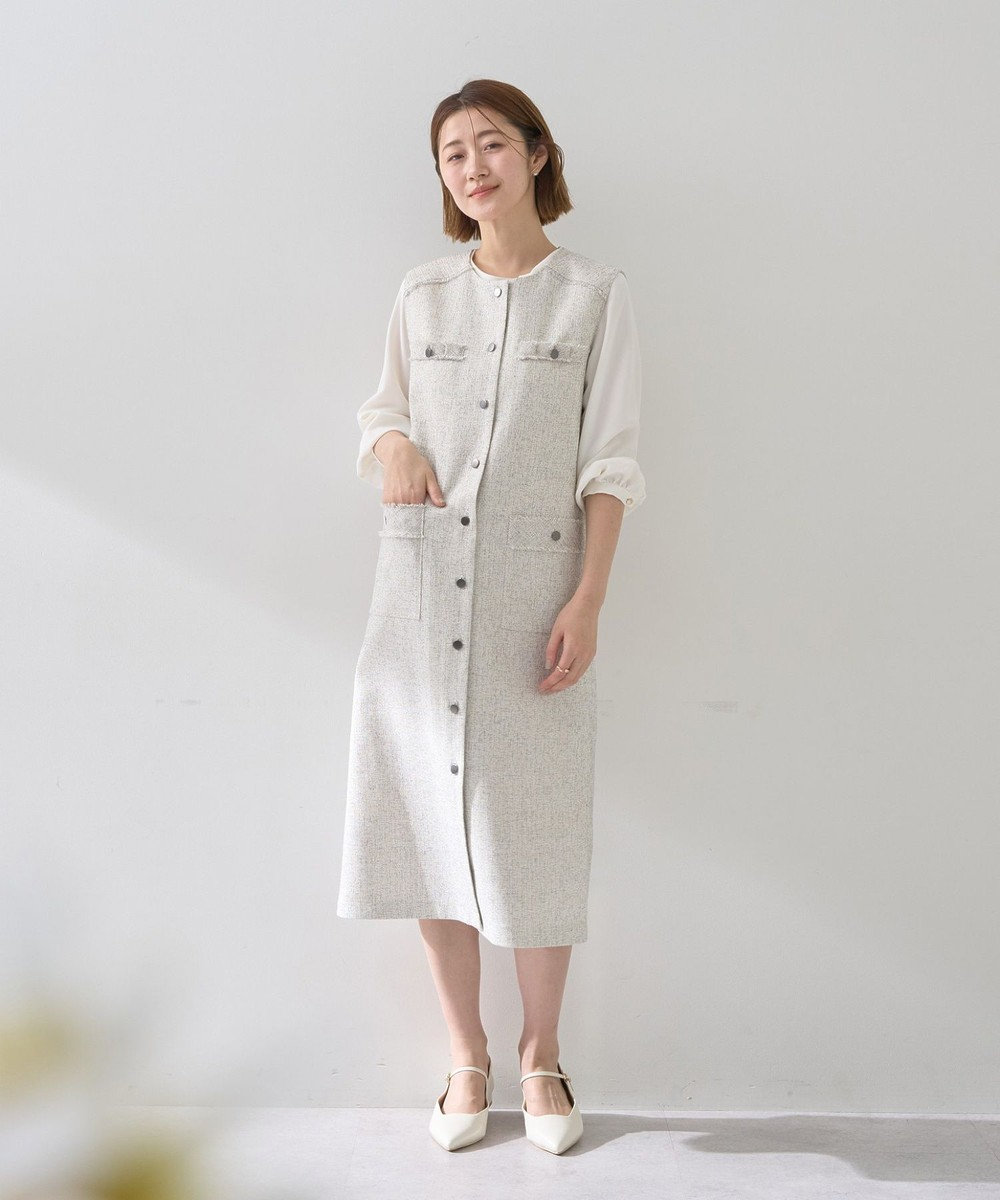 YECCA VECCA ツイードジレジャンスカ 