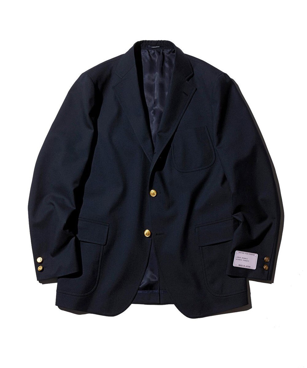 J.PRESS MEN 【J.PRESS ORIGINALS】PEPPIN MERINO TOROPICAL 3B BLAZER / JAPAN MADE ネイビー系