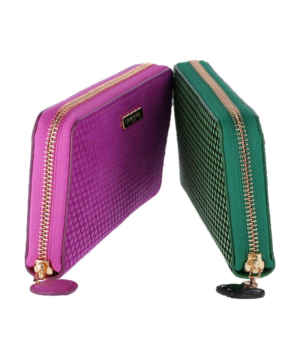 tsumori chisato CARRY つぶつぶドットプリント ラウンドファスナー長財布 