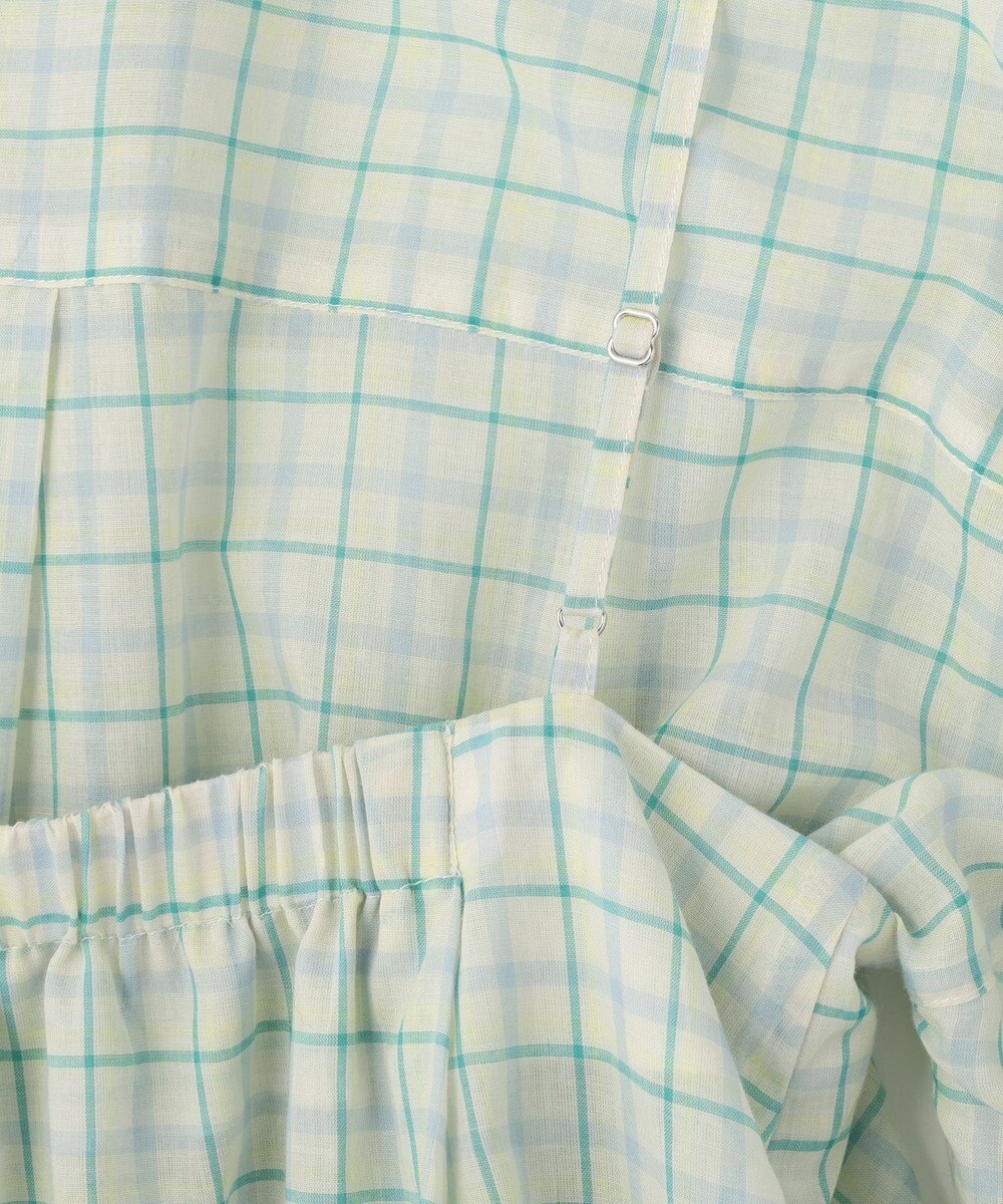 earth music&ecology 【予約】【綿100％】SET2点エプロンライクビスチェ＋シャツ 