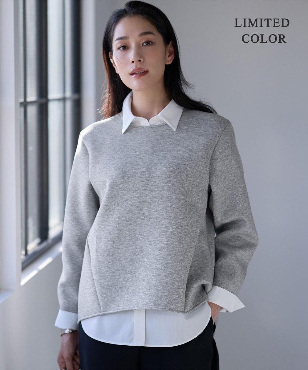 ICB L 【WEB限定カラーあり】ソフトダンボール スリットテール プルオーバー 