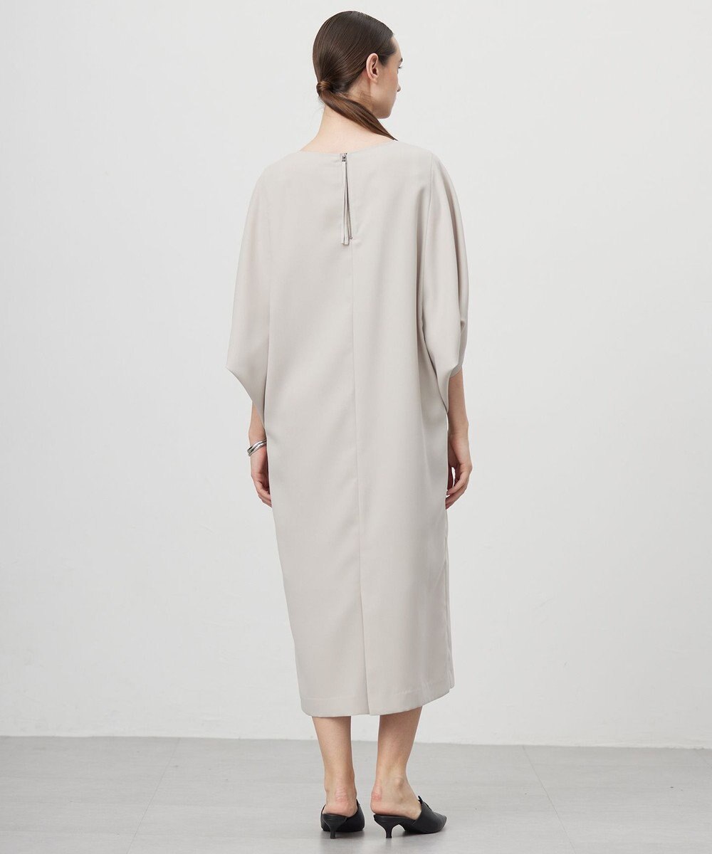 ICB L 【UVケア・接触冷感・速乾・防シワ・洗える】FluidBackSatinドルマンスリーブワンピース 