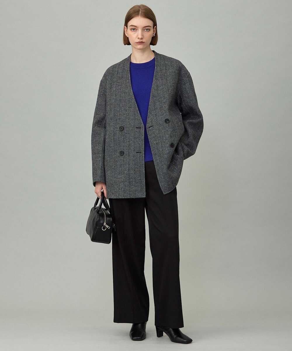 ICB 【新色追加】ソフトカシミヤミックス クルーネックニット 