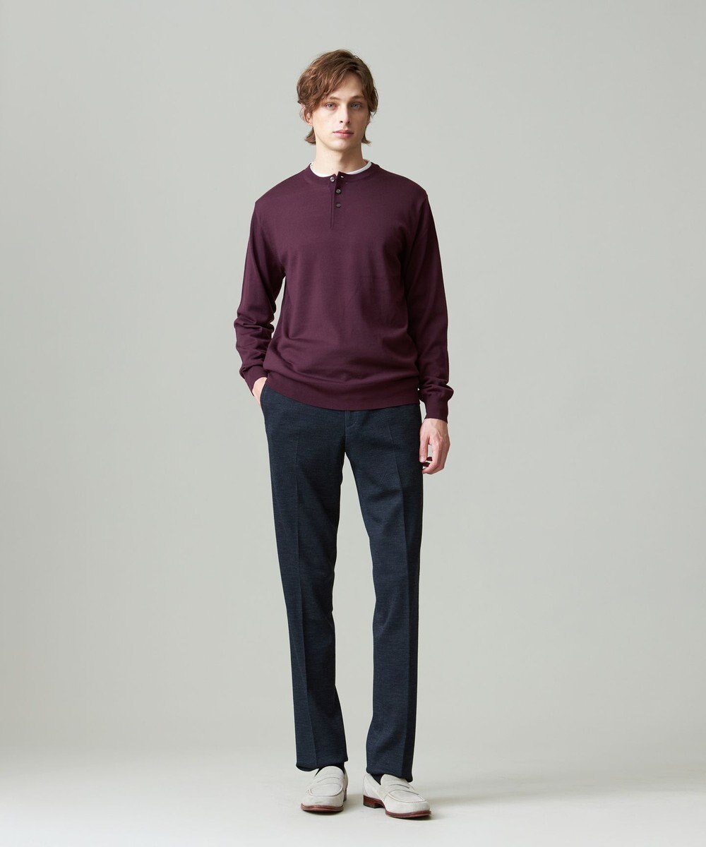 J.PRESS MEN オメガツイスト ヘンリーネックニット 