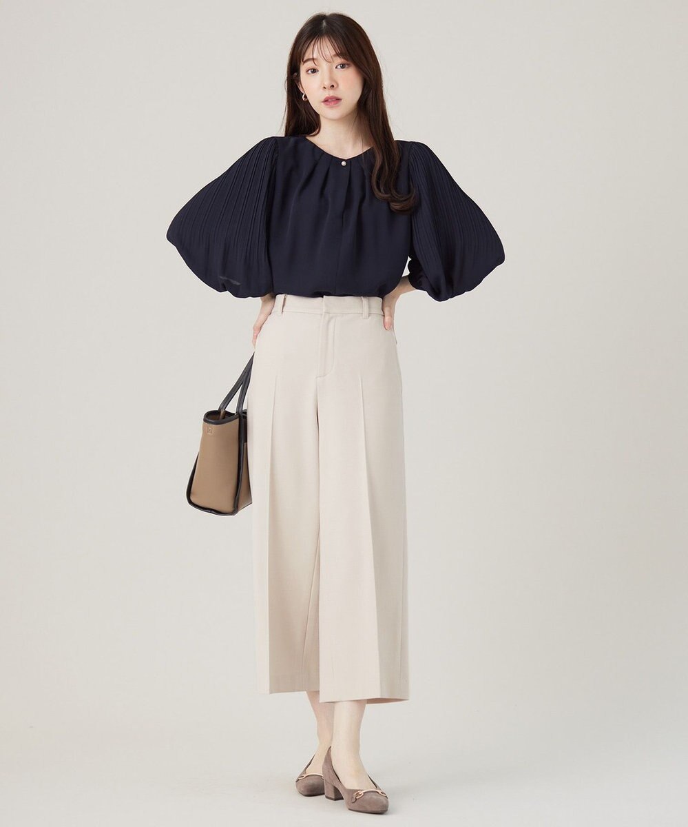 ANY SIS 【洗える】プリーツスリーブ ブラウス 