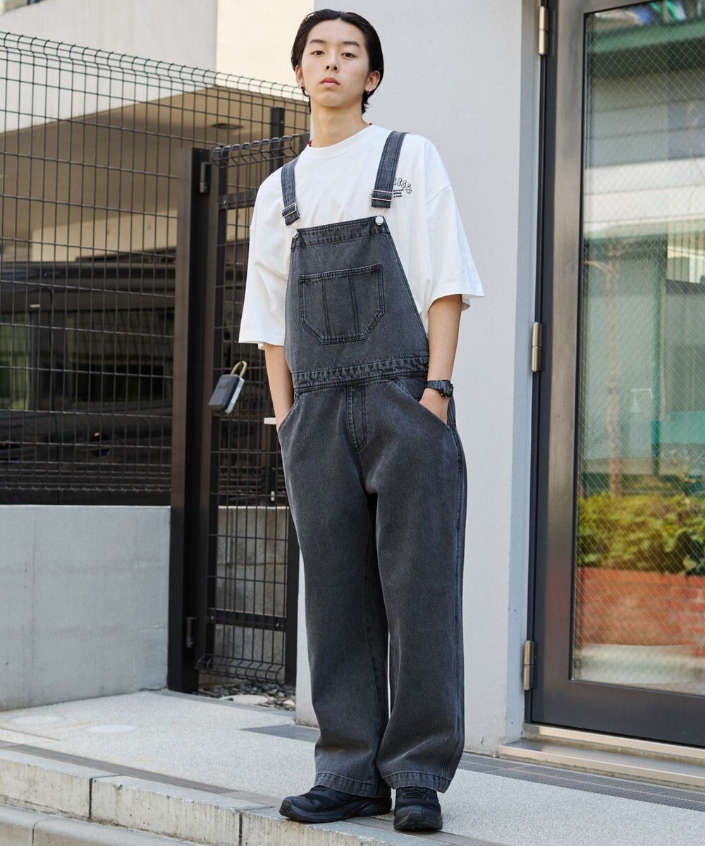 WEGO 【ユニセックス着用/SMサイズ展開】デニムオーバーオール 