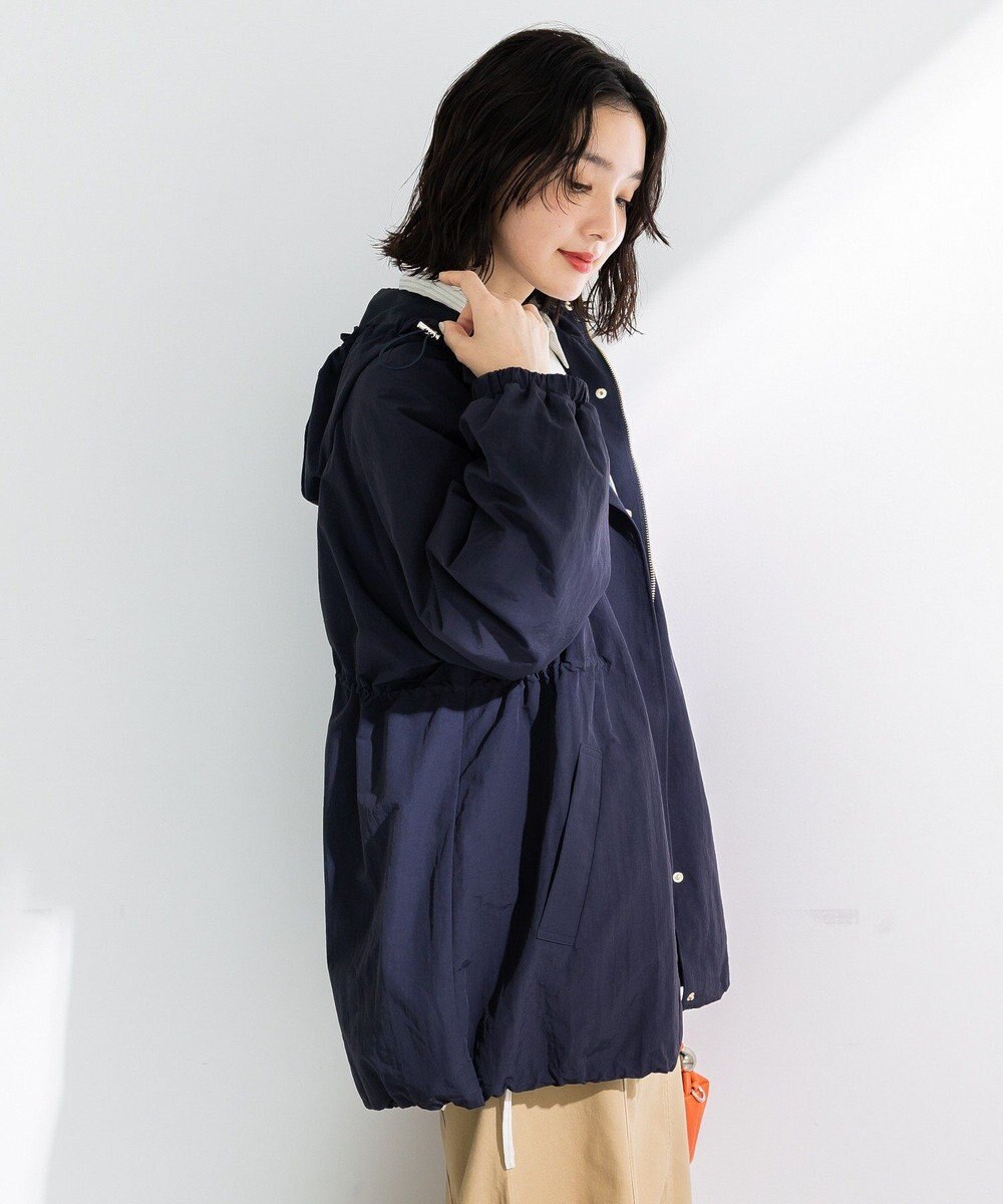 Green Parks 撥水加工ミディ丈マウンテンパーカー 