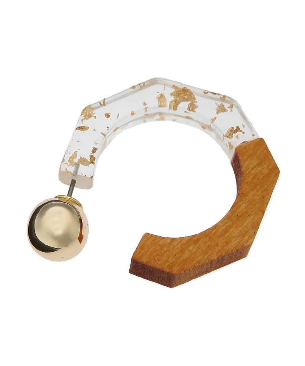 Green Parks ｅｖｅｒｙ　ｗａｌｋ．ウッドサークルピアス 