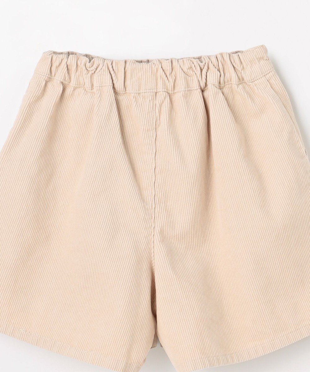 ANY KIDS ネコ刺繍 コーデュロイ ショートパンツ 