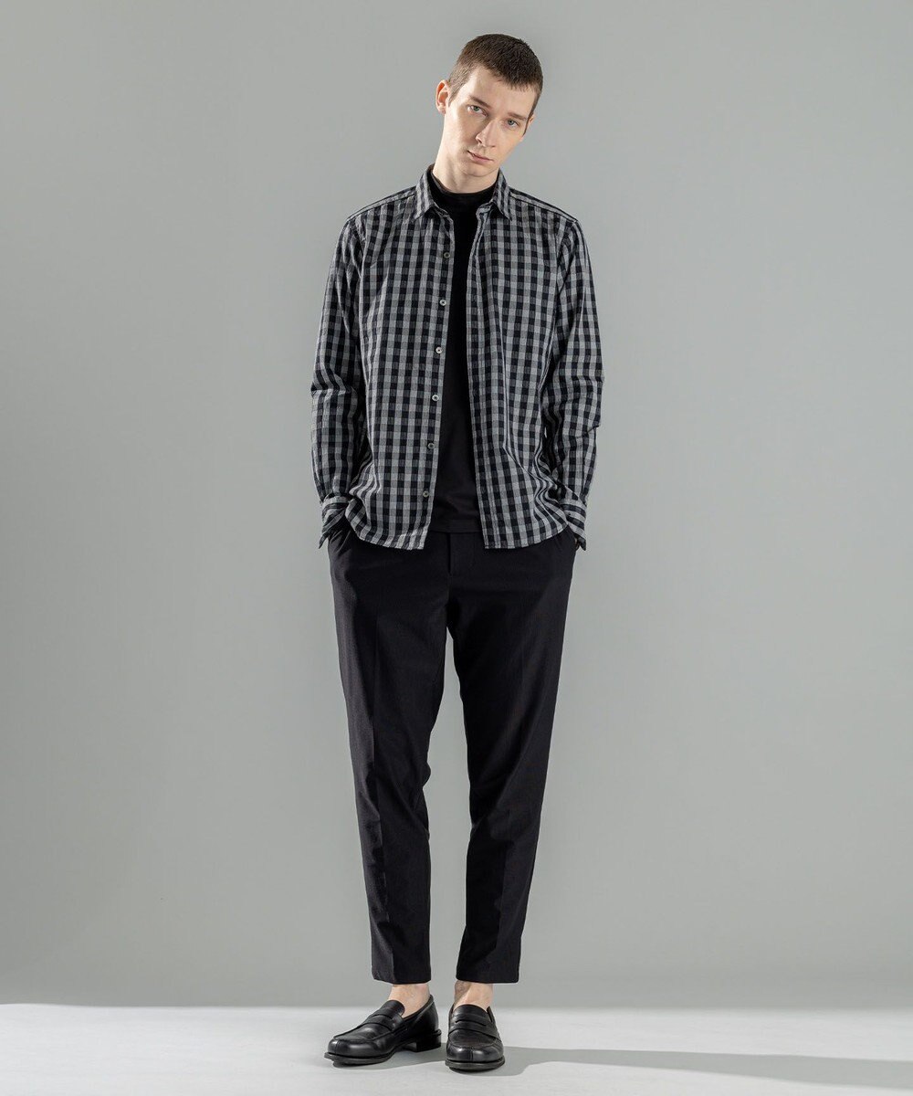 JOSEPH HOMME 新柄【オリジナル素材】ギンガムシャンブレーストレッチ　レギュラーカラーシャツ 