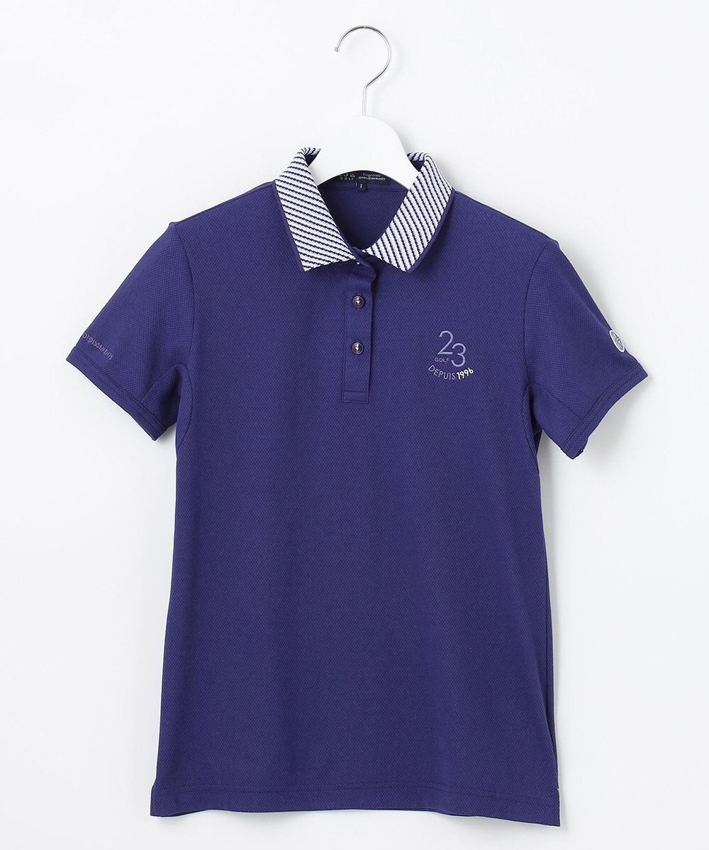 23区GOLF 【WOMEN】ハニカムライト鹿子 半そでポロシャツ 