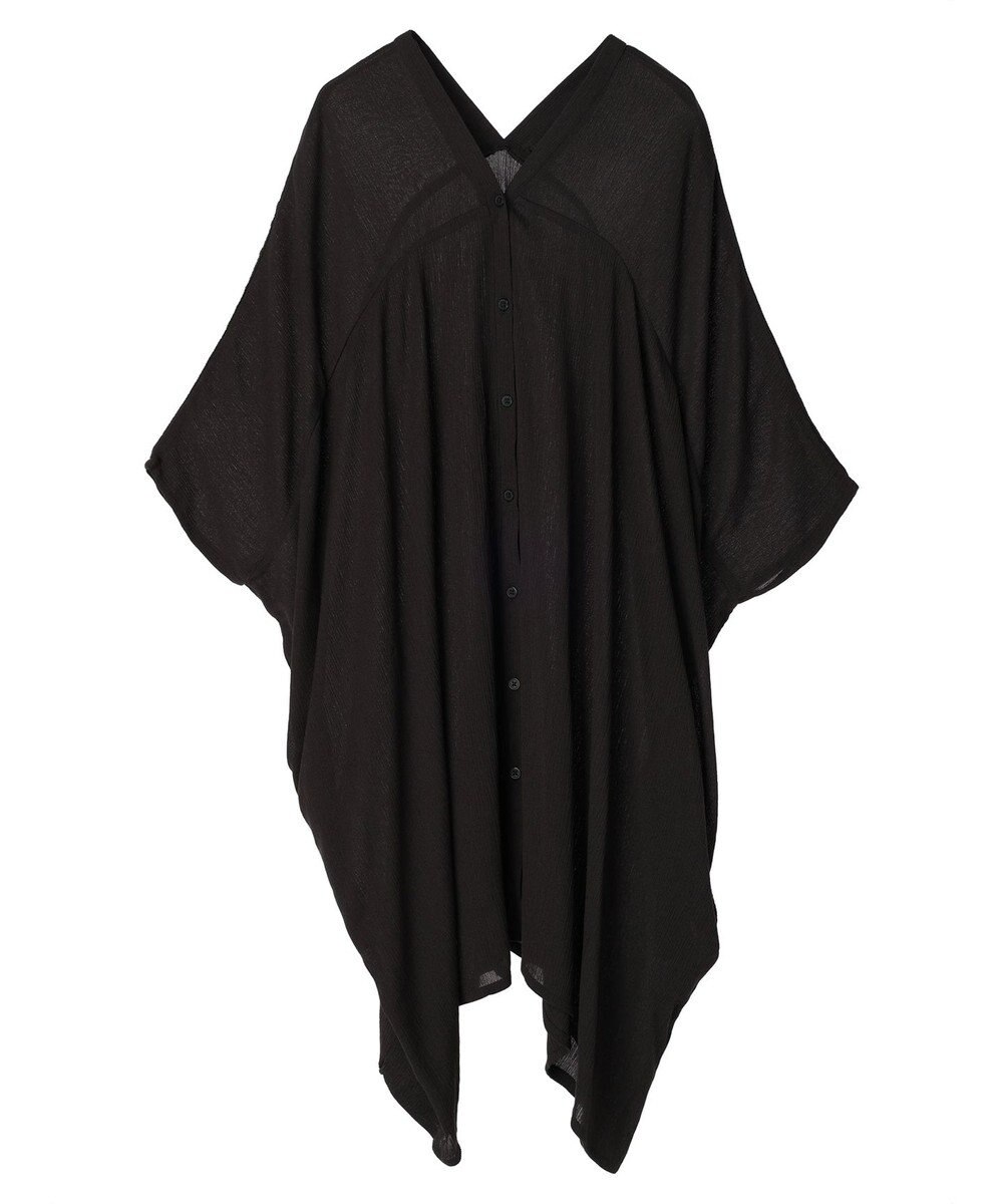 earth music&ecology レーヨンビッグシャツチュニック 