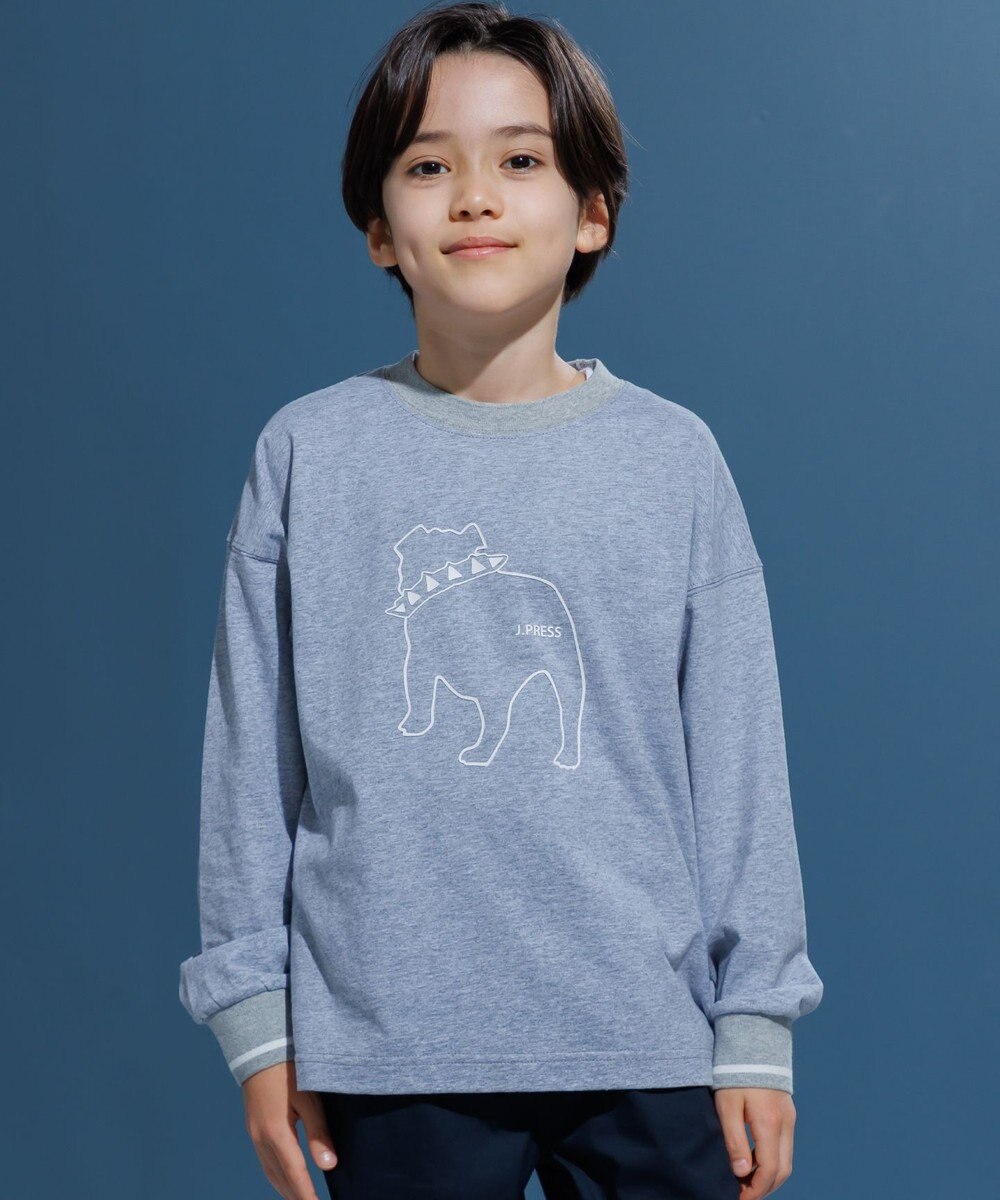 J.PRESS KIDS 【100-130cm】バックブル ラインプリント カットソー 