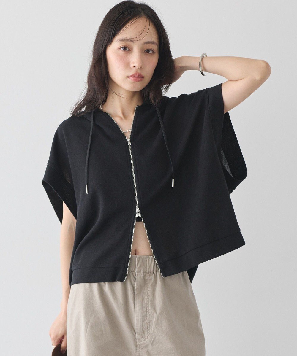 earth music&ecology シアーダンボールフーディーベスト 