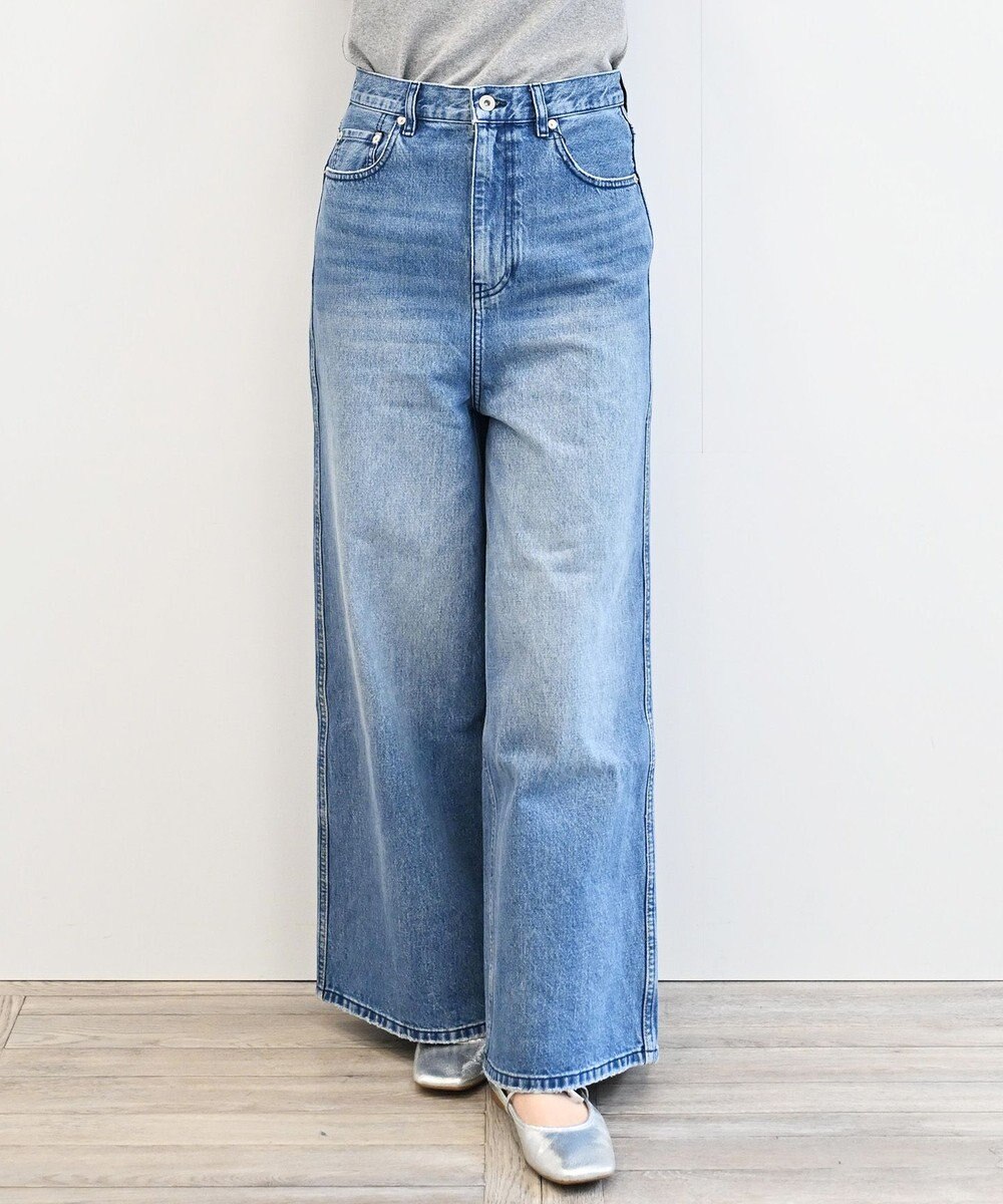 woadblue 【157】Long Rise Wide Pants デニムパンツ 