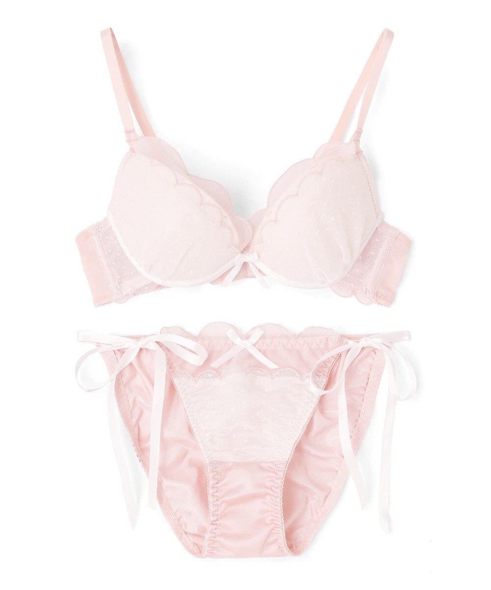 San-ai Resort（三愛水着楽園） シアードットチュール　ブラジャー＆ショーツセット【northerly】 