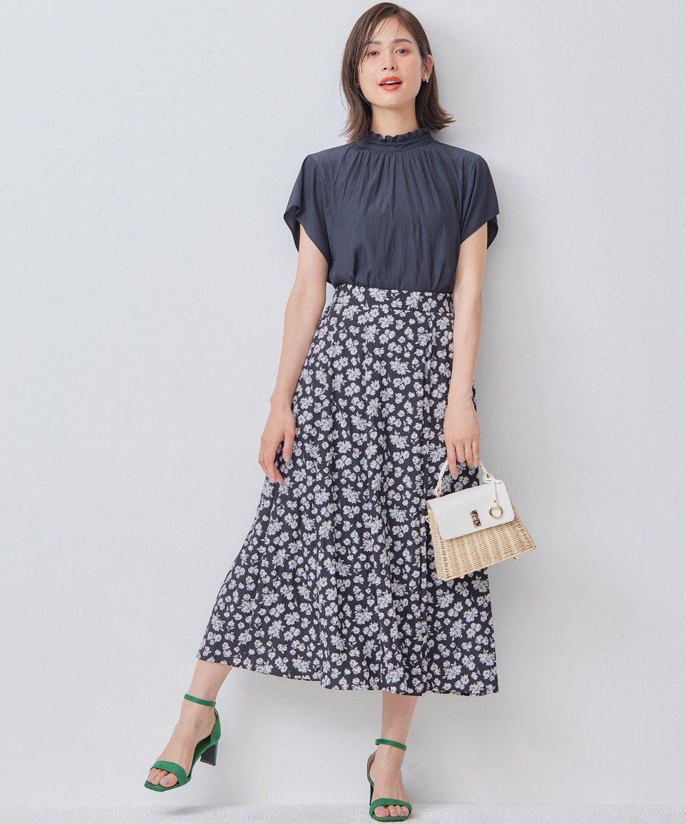 組曲 S 【前後着用可】ギャザーライトデシン ブラウス 