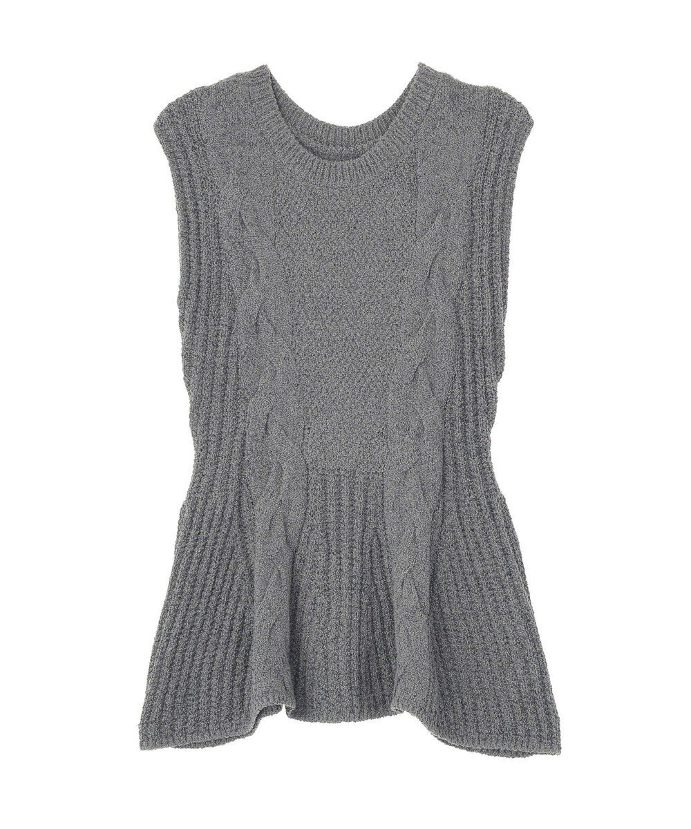 earth music&ecology フレアニットベスト 