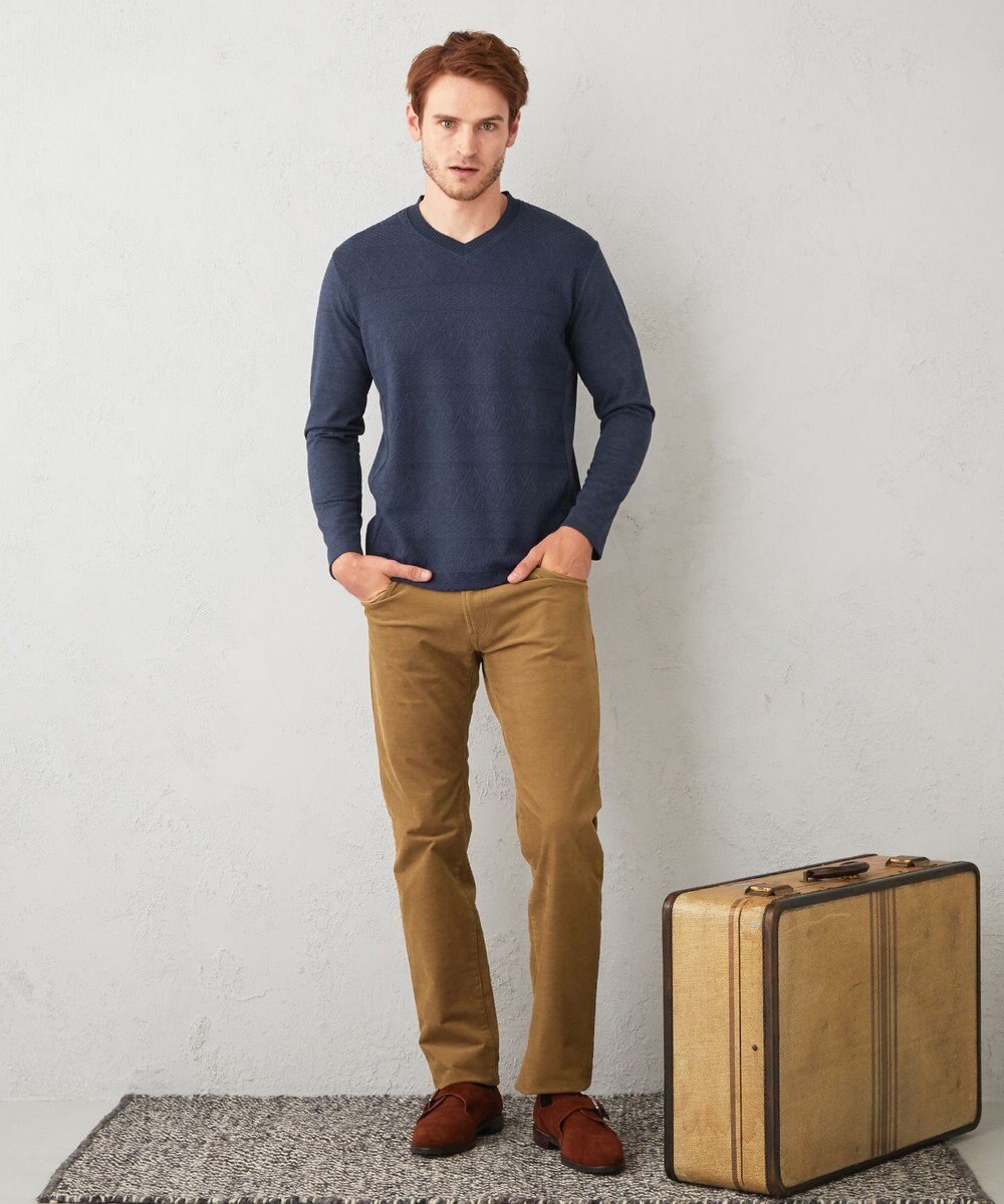 JOSEPH ABBOUD 【裏起毛/ストレッチ】5ポケットオーガニックカルゼ パンツ 