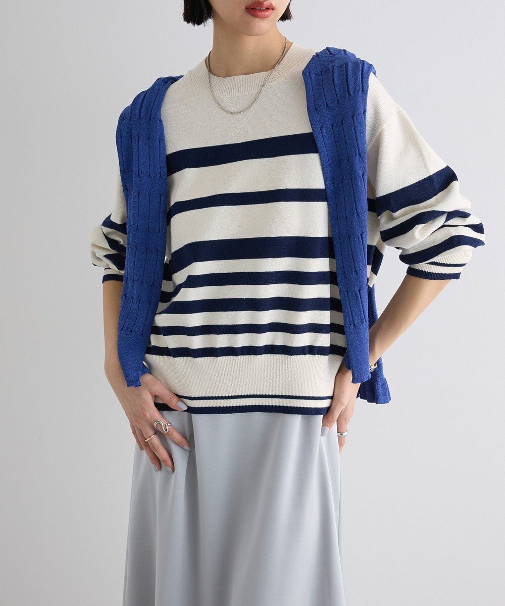 Green Parks スウェットライクニットプルオーバー 