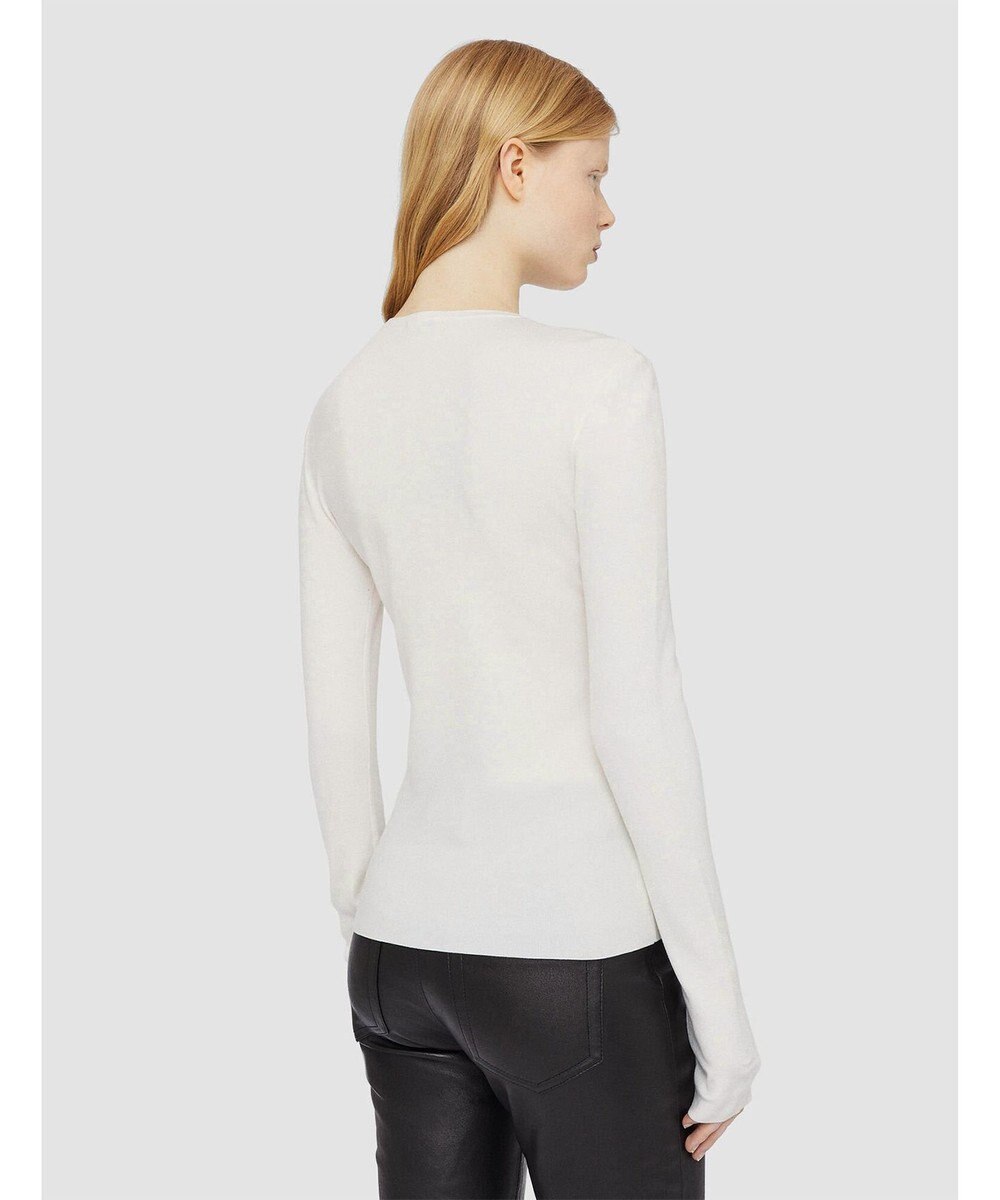 JOSEPH 【FOUNDATIONS】【洗える】シルクストレッチ　ラウンドネックニット 