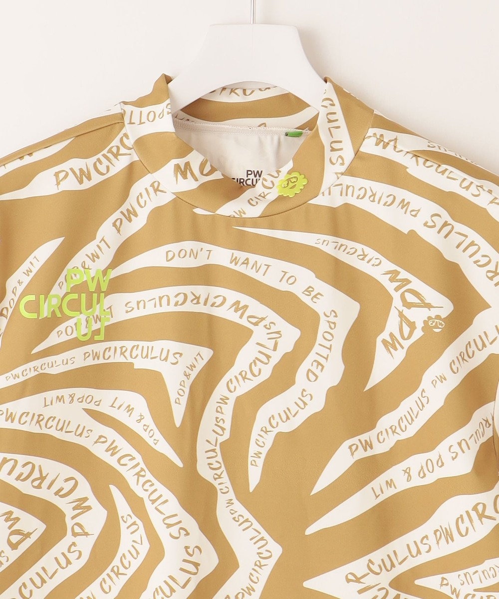 PW CIRCULUS 【UVカット / 吸水速乾 / 伸縮性抜群】【MEN】ゼブラ柄モック T 