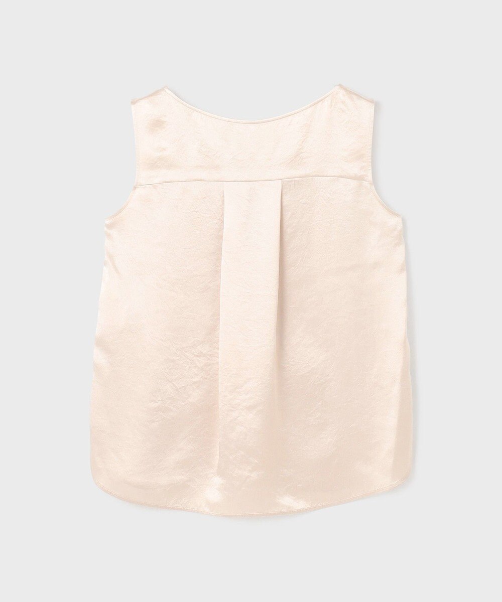 GRACE CONTINENTAL サテンノースリーブトップ 