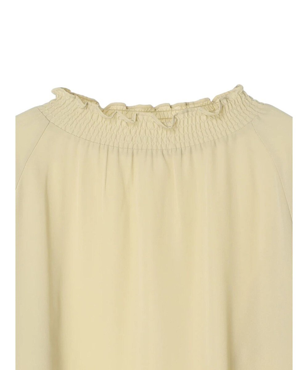 earth music&ecology シャーリングネックブラウス 