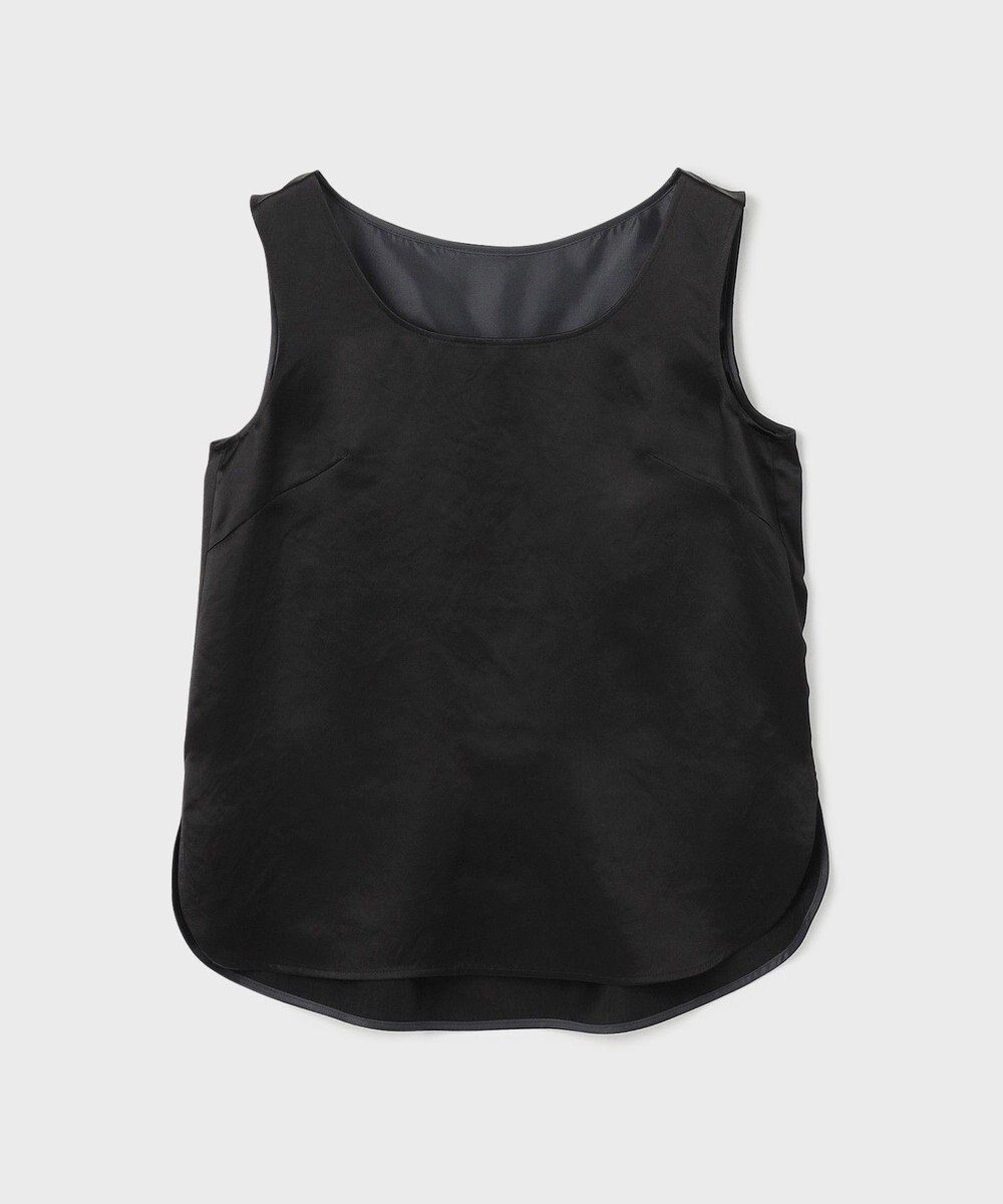 GRACE CONTINENTAL サテンノースリーブトップ 