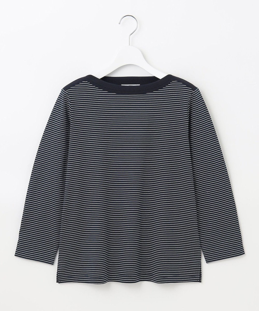 J.PRESS LADIES ニットパーツジャージー ボーダー カットソー 