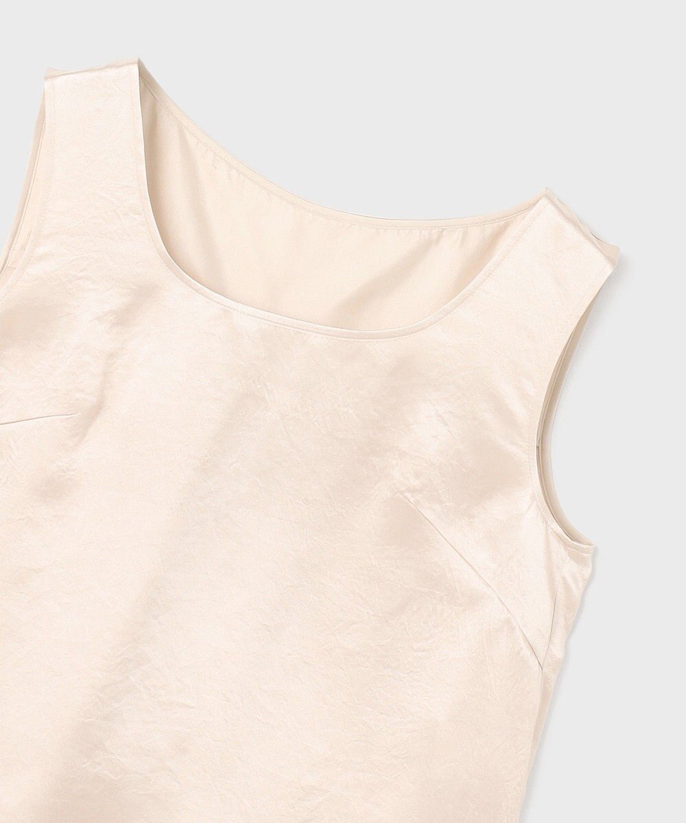 GRACE CONTINENTAL サテンノースリーブトップ 