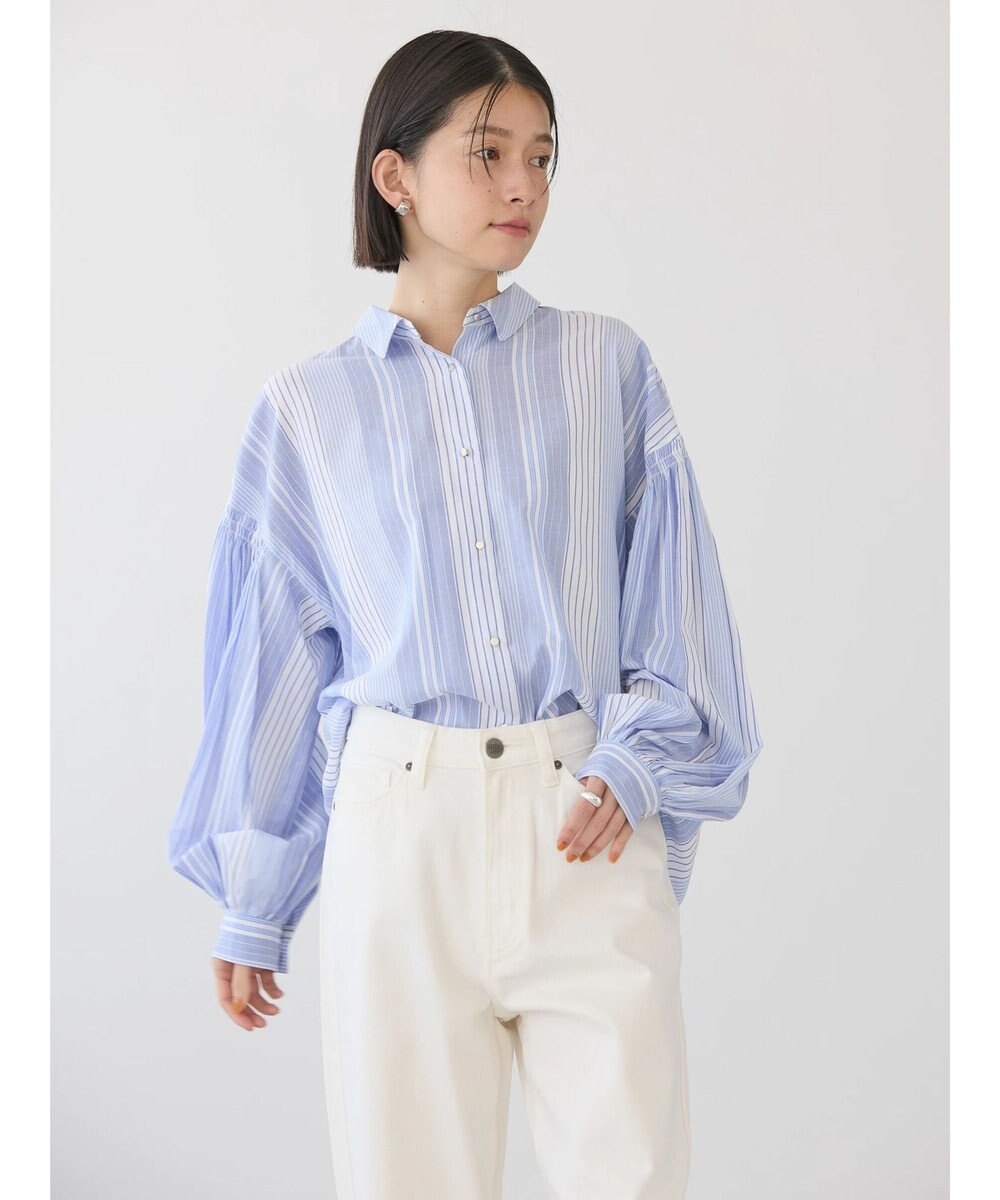 AMERICAN HOLIC ＵＶカット／接触冷感ギャザースリーブブラウス　 