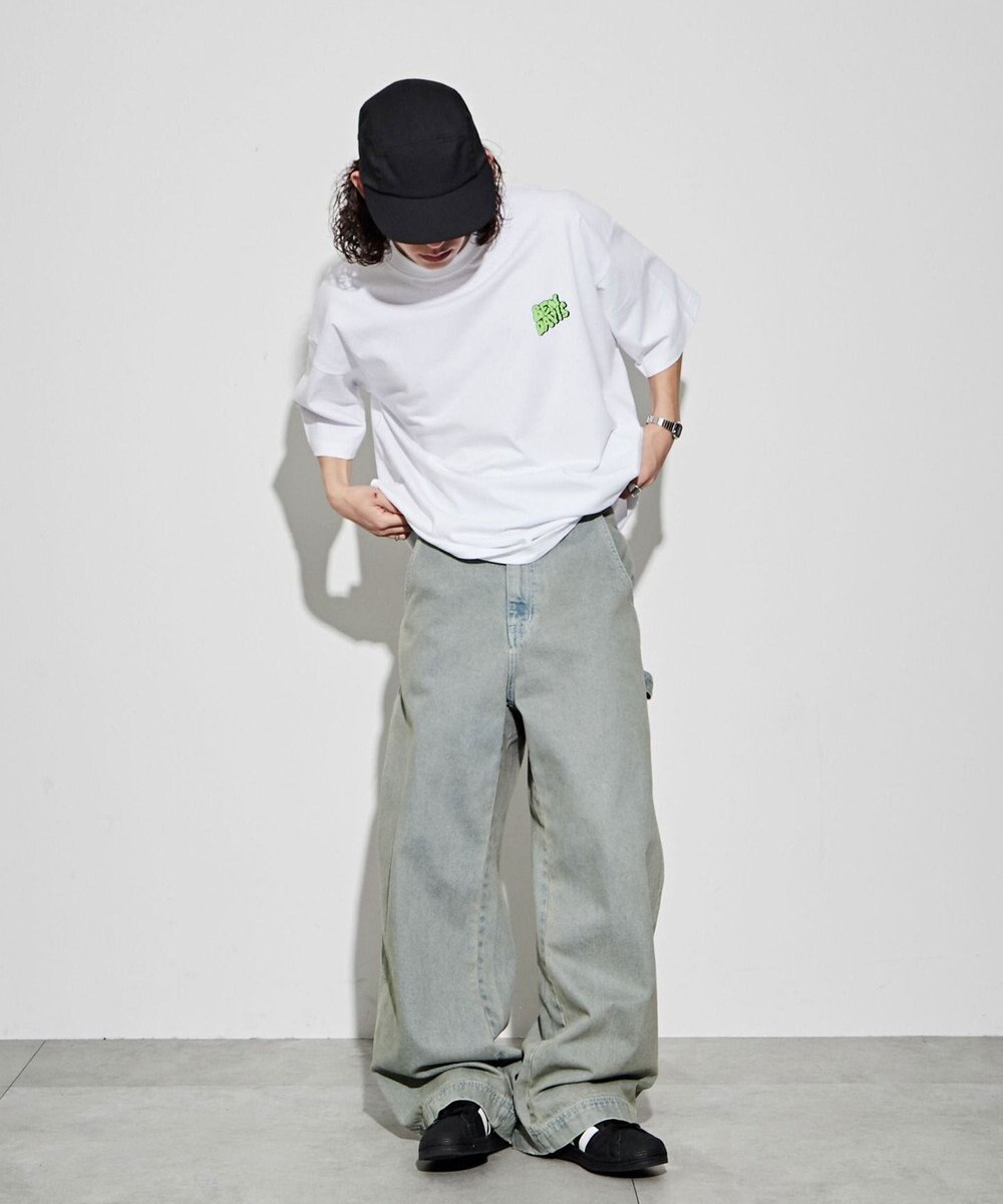 WEGO 【ユニセックス着用ITEM/綿100％/SMLサイズ】別注ベンデイビスプランプロゴT 