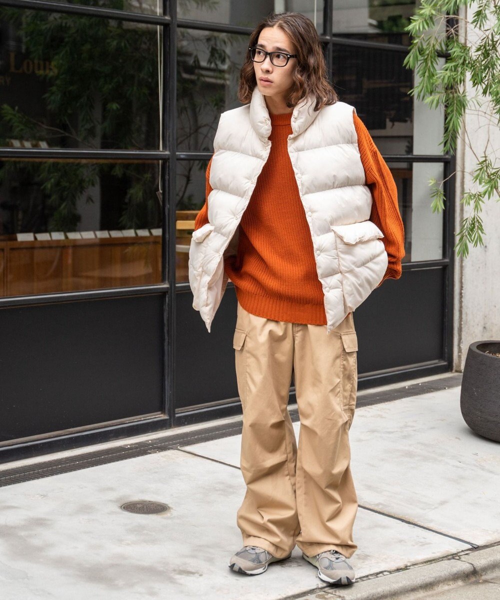 WEGO カラーナイロンパテッドベスト 