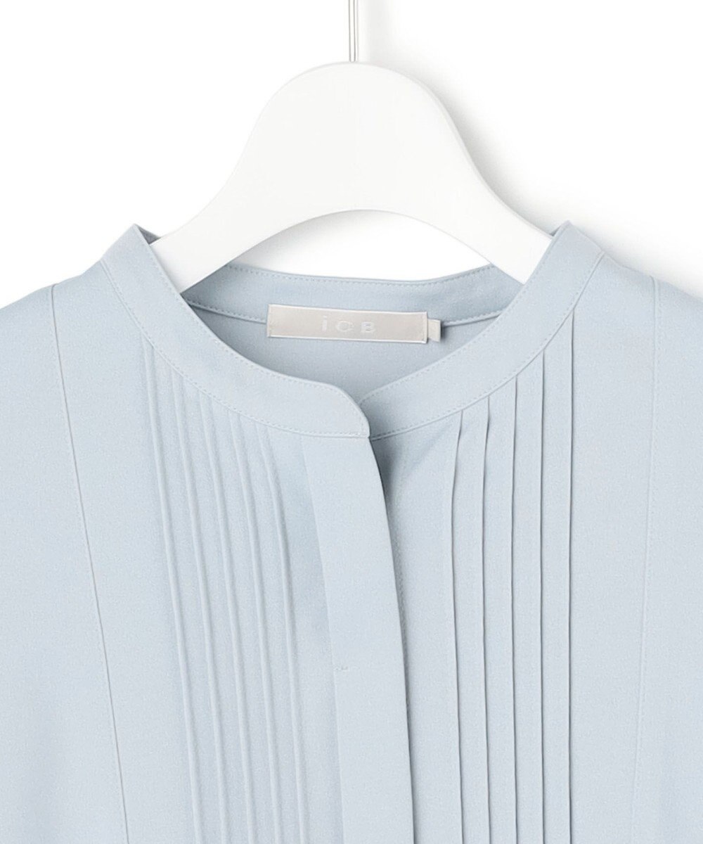 ICB L イージージョーゼット ピンタックカットソー 