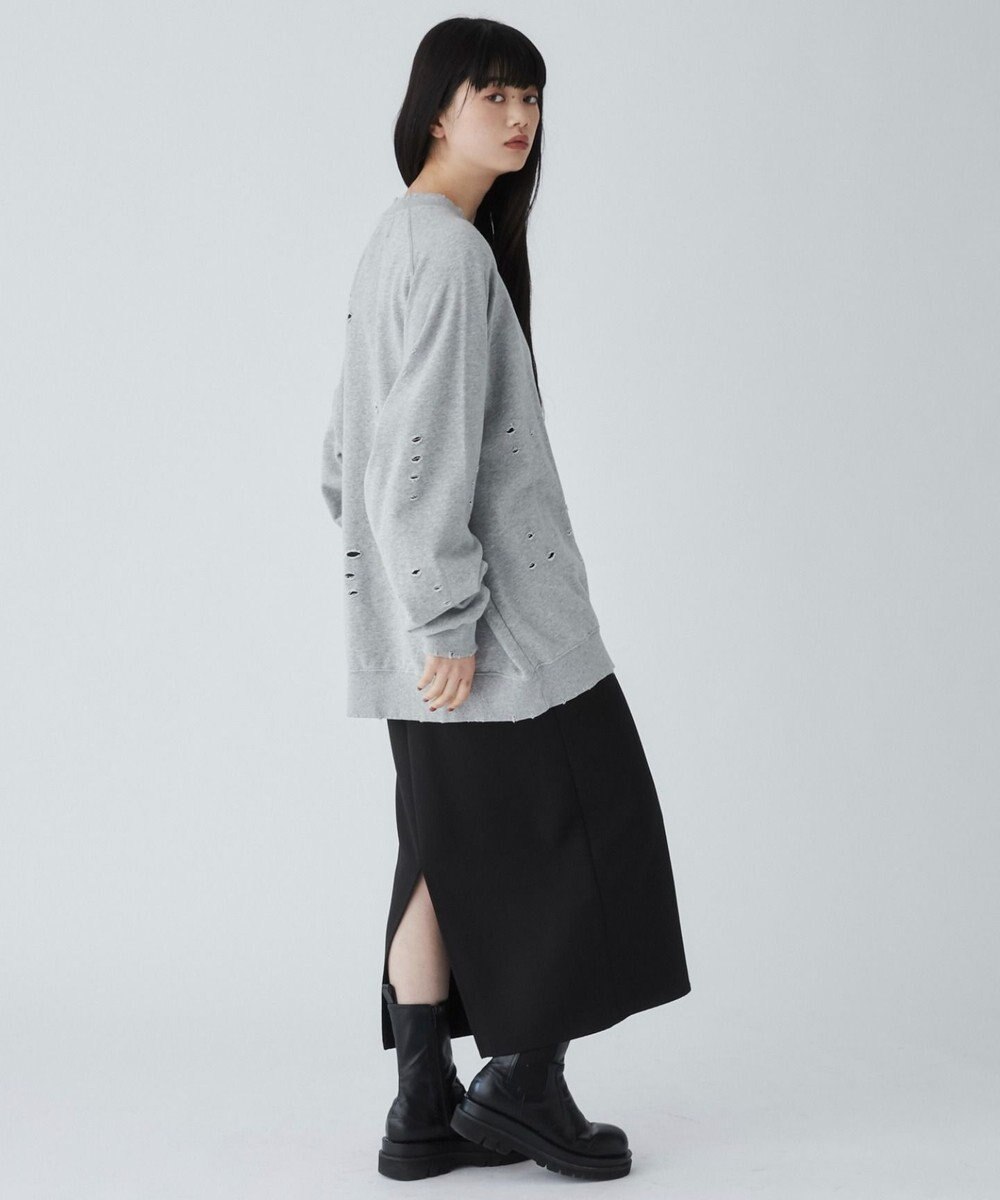 WEGO ダメージプルオーバースウェット 