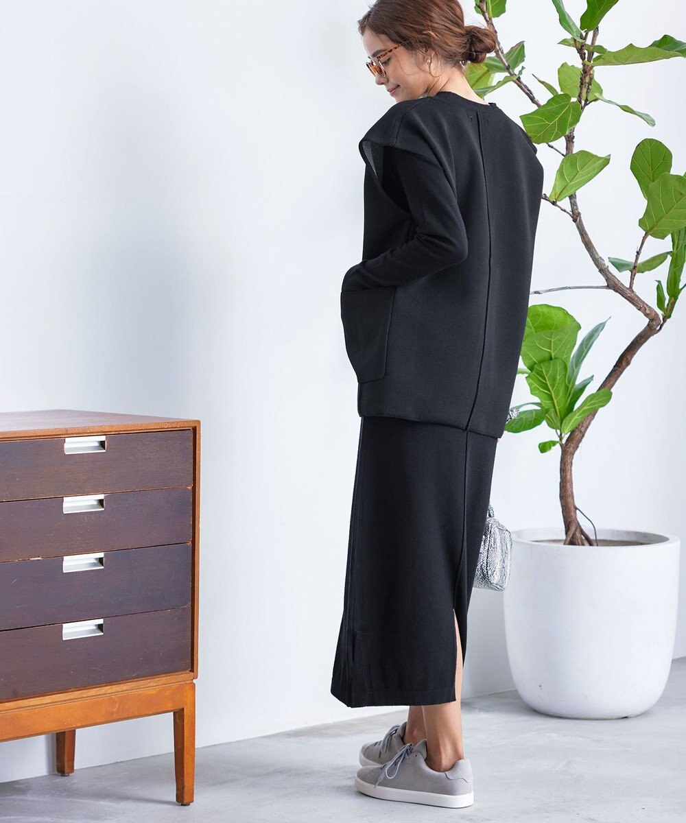 Tiaclasse 【2点セット】Wフェイスニットベスト＆ニットワンピース 