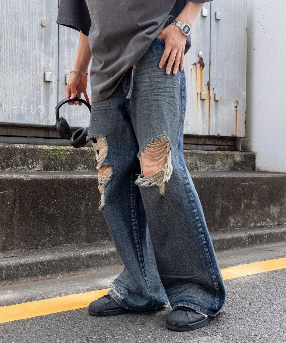 WEGO スーパーバギーデストロイデニム 