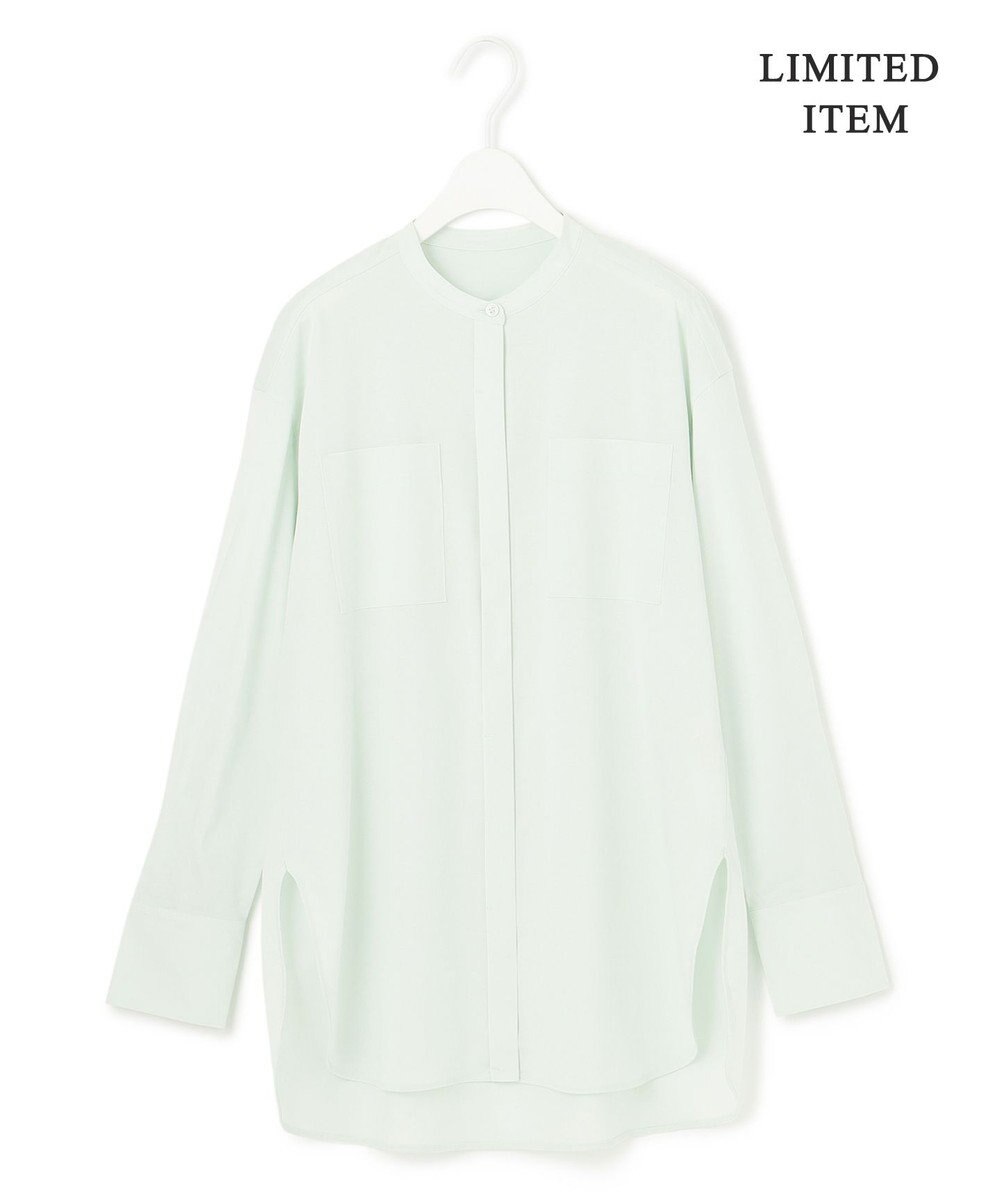 ICB 【WEB限定・洗える】ライクアウーブン バンドカラーカットソー 