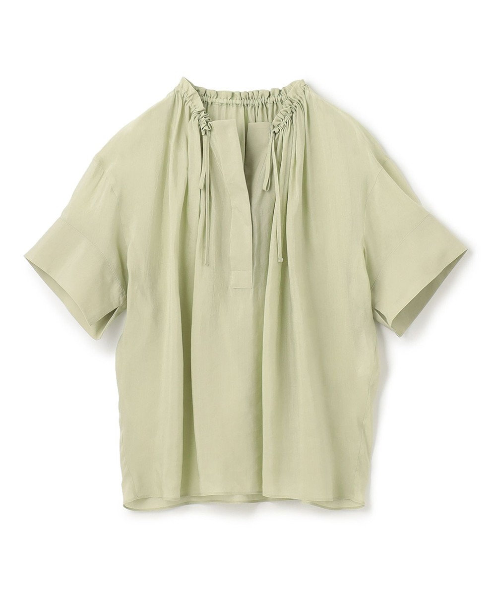 BEIGE， LILAC / ギャザーブラウス 