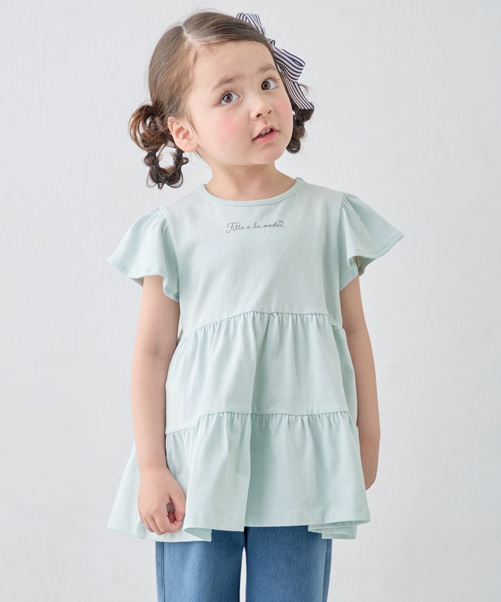 ANY KIDS 【綿100%/接触冷感】ひんやり ティアードチュニック 