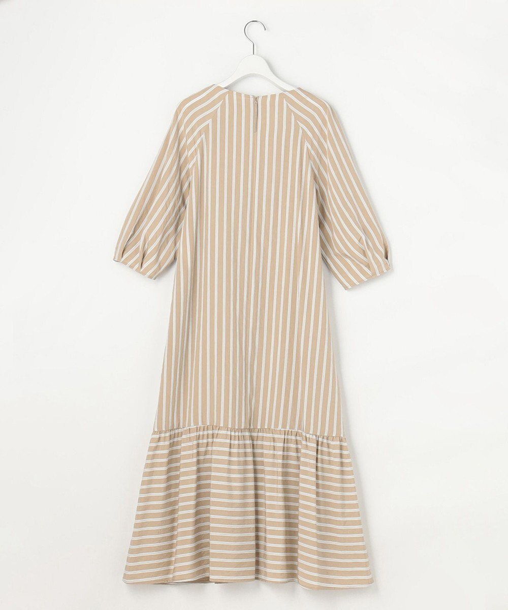 自由区 ビスコースナイロンドビーストライプ ワンピース 