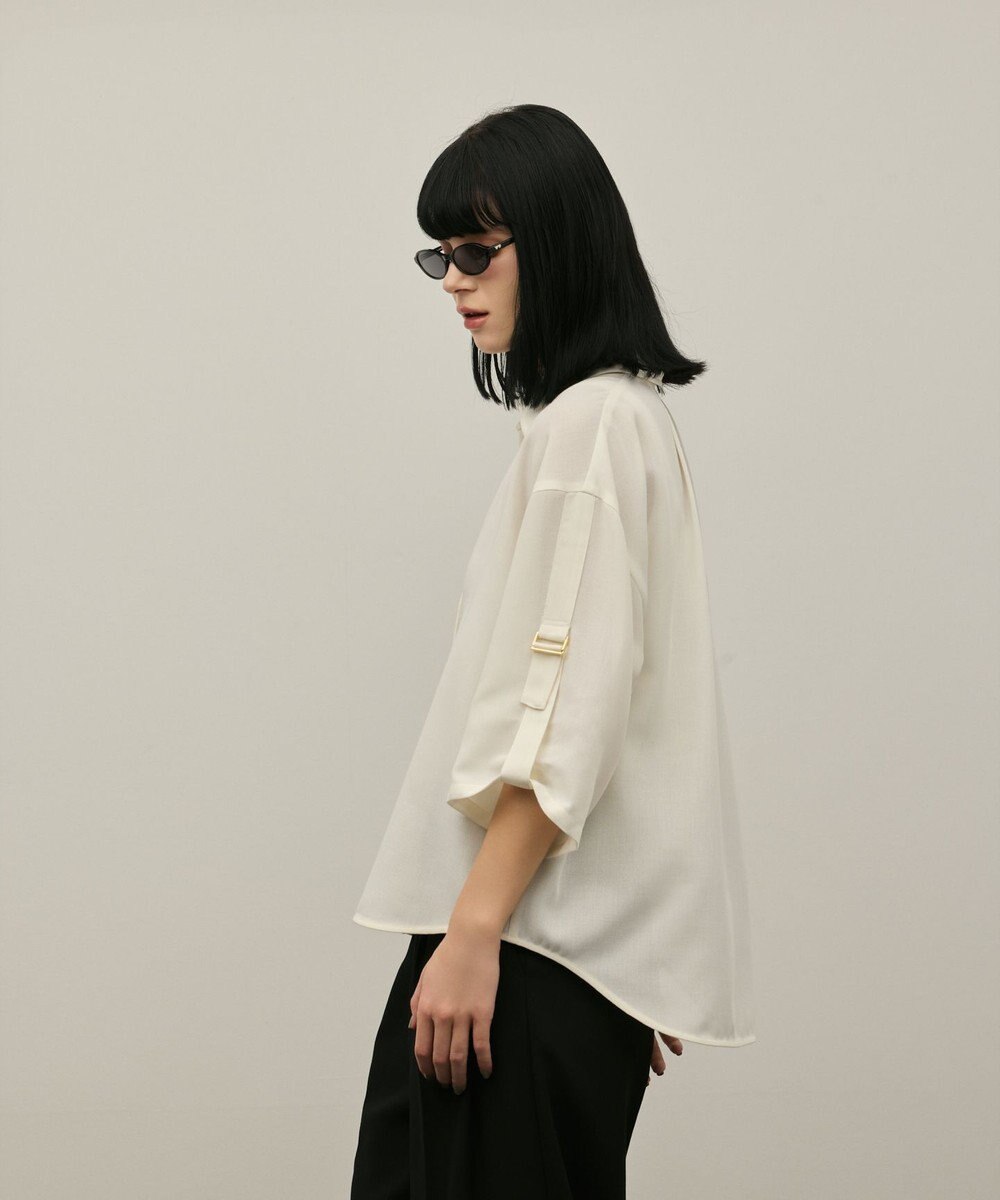 GRACE CONTINENTAL ロールアップスリーブトップス 
