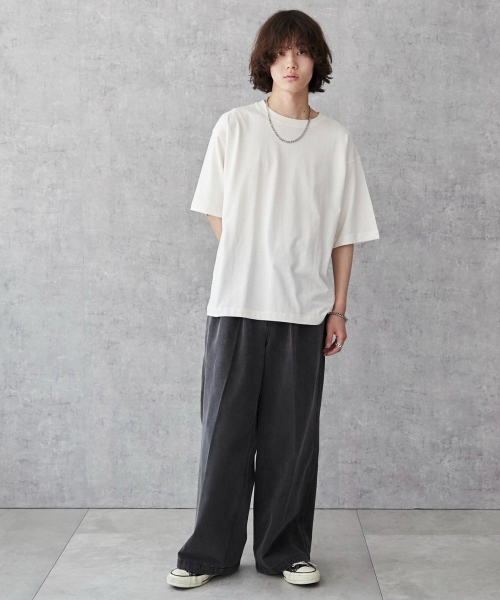 WEGO 【ユニセックス着用ITEM/綿100%/XSSMLサイズ展開】リラックスフィットコットンT 