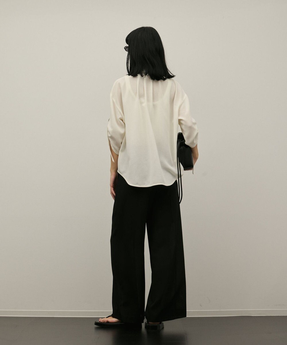 GRACE CONTINENTAL ロールアップスリーブトップス 