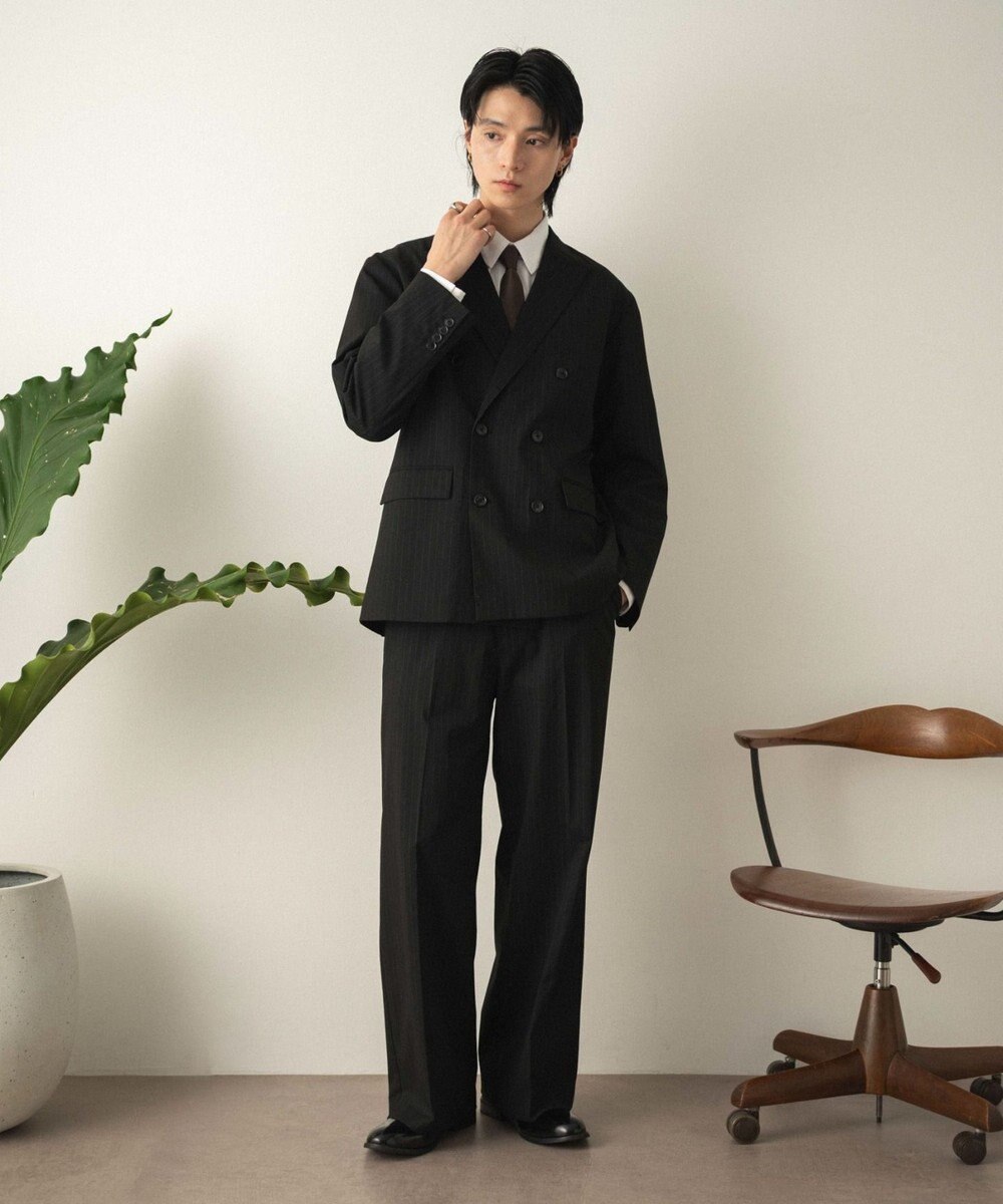 WEGO 【セットアップ対応】ワイドストレートスラックス 