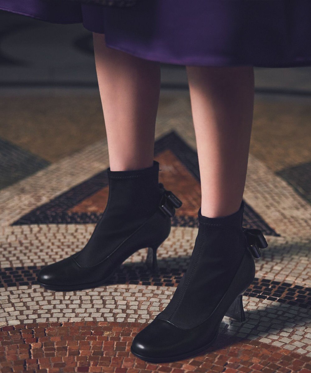 TOCCA BACK RIBBON SHORTBOOTS ショートブーツ 