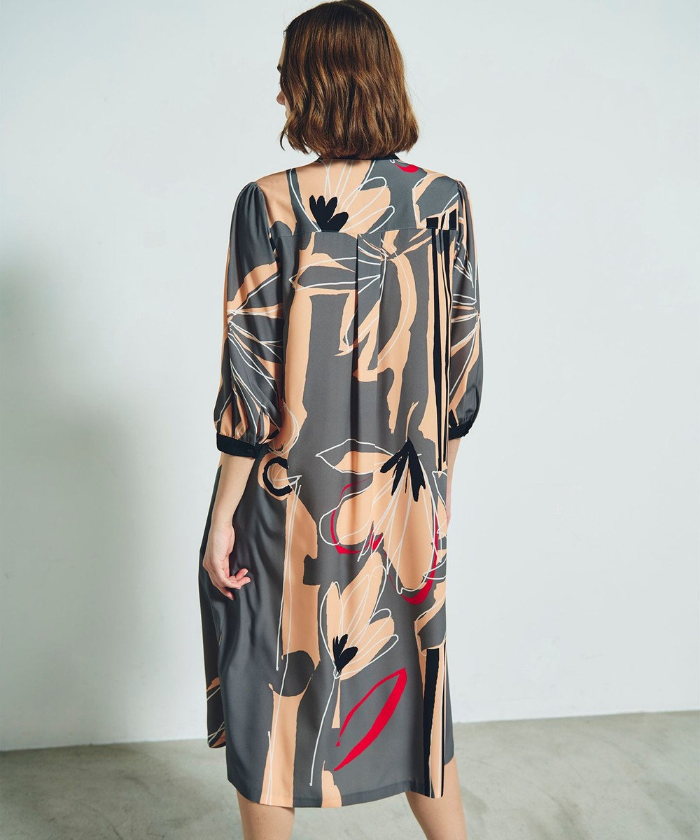 GRACE CONTINENTAL キカラインフラワーワンピース 