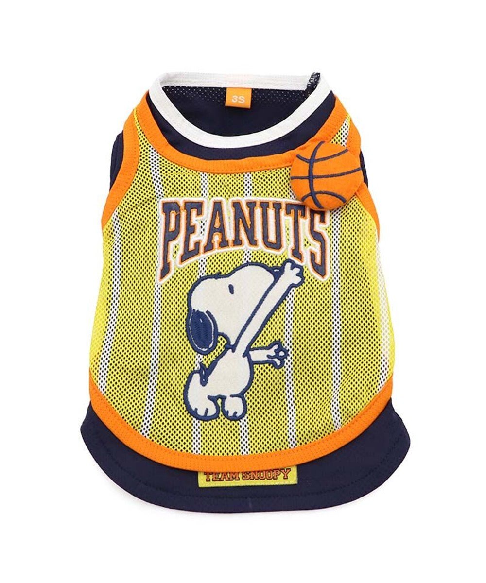 PET PARADISE スヌーピー バスケット Ｔシャツ 接触冷感《イエロー》 中型犬 大型犬 