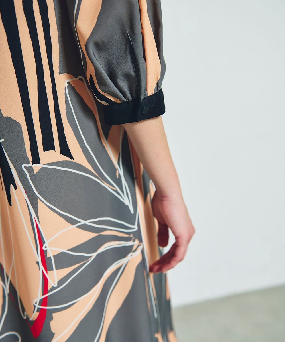 GRACE CONTINENTAL キカラインフラワーワンピース 